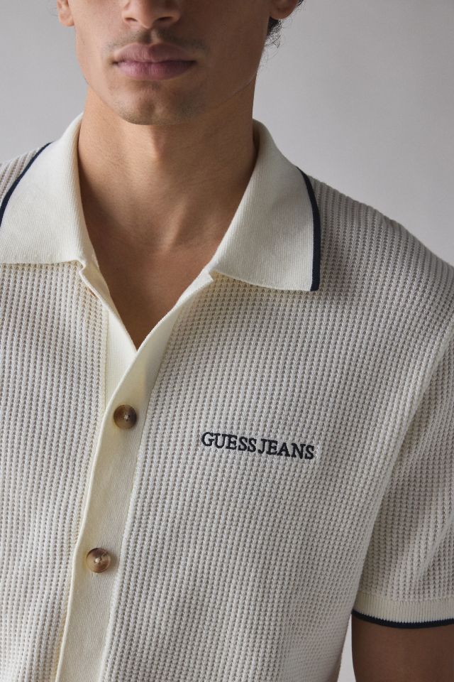 GUESS JEANS Short Sleeve Polo Cardigan #3
