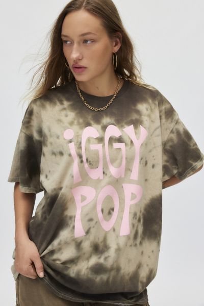 Iggy Pop Graphic Tie Dye T-Shirt Dress