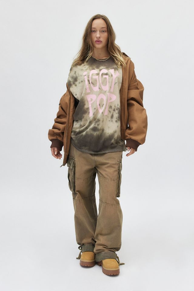 Robe T-Shirt Tie Dye Graphique Iggy Pop #1