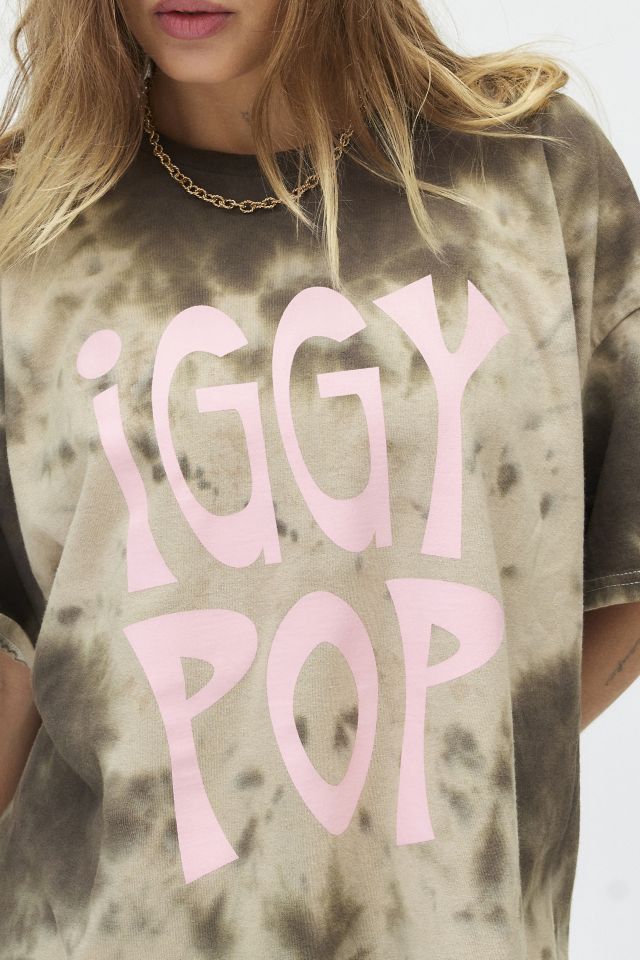 Robe T-Shirt Tie Dye Graphique Iggy Pop #2