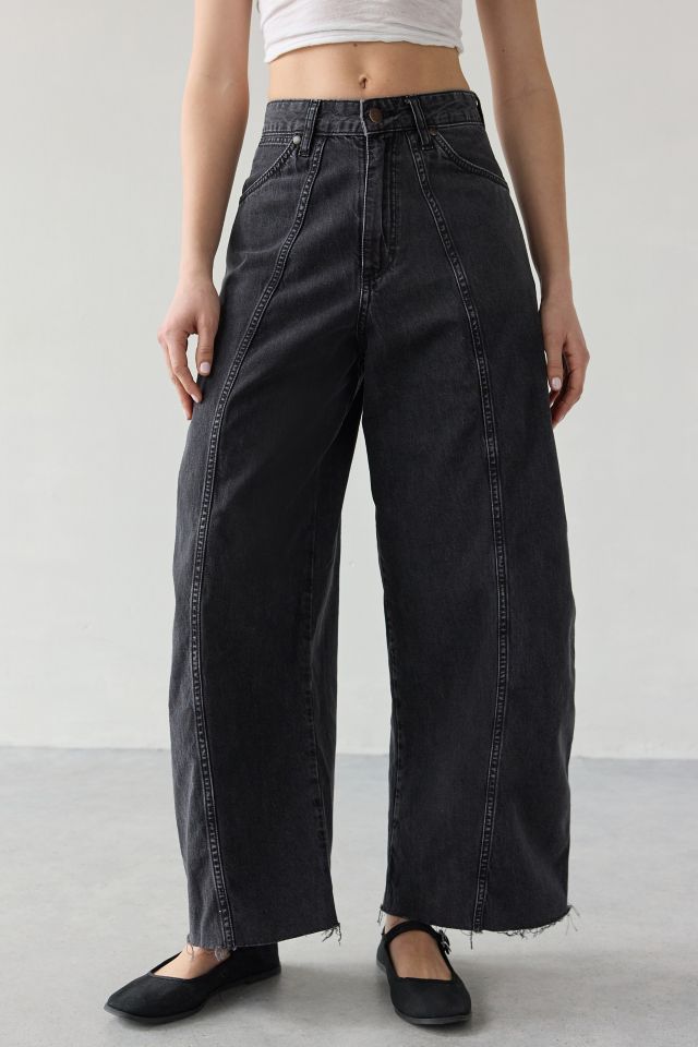 Wrangler Cowboy High-Rise Seamed Barrel Jean #1