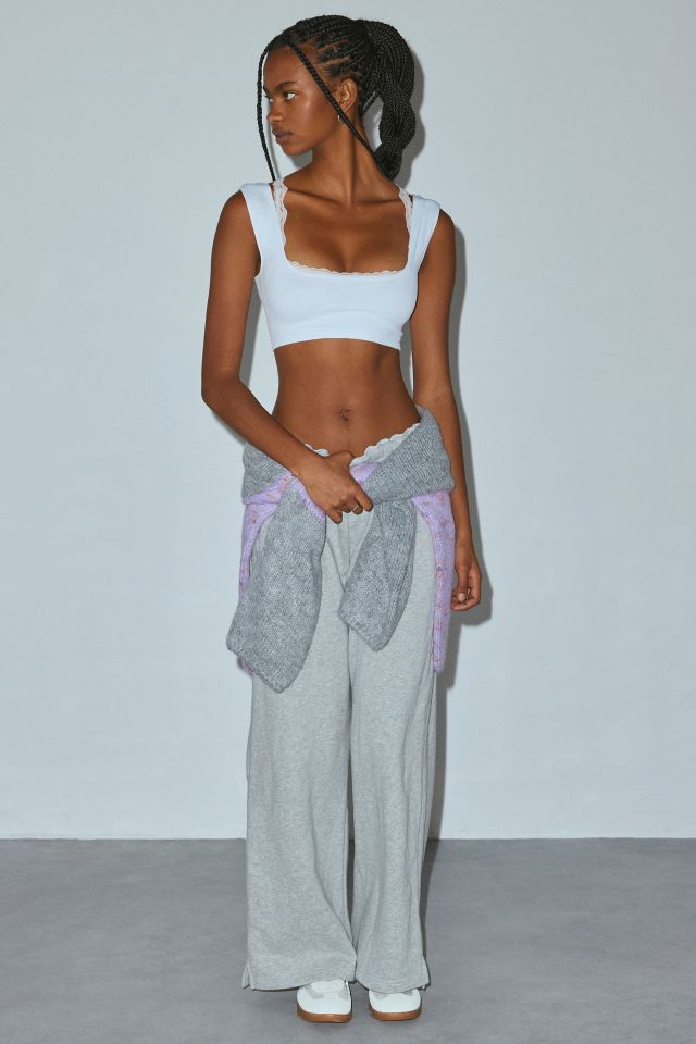 Out From Under Square Neck Ribbed Seamless Knit Bralette #1