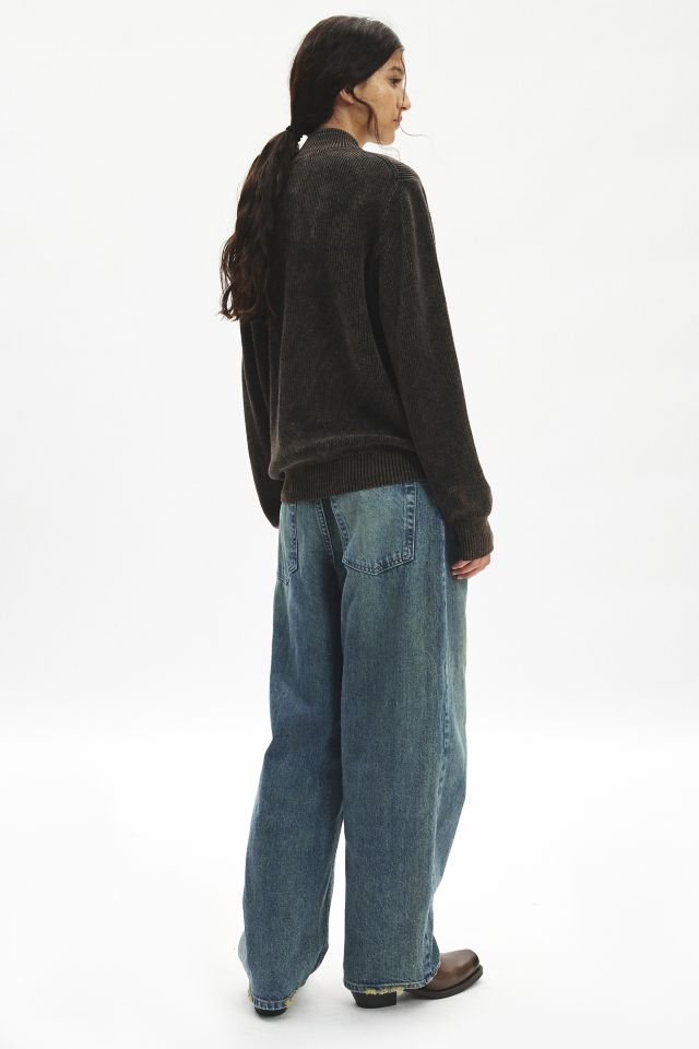 ReMADE By UO Acid Wash Quarter Zip Pullover #4