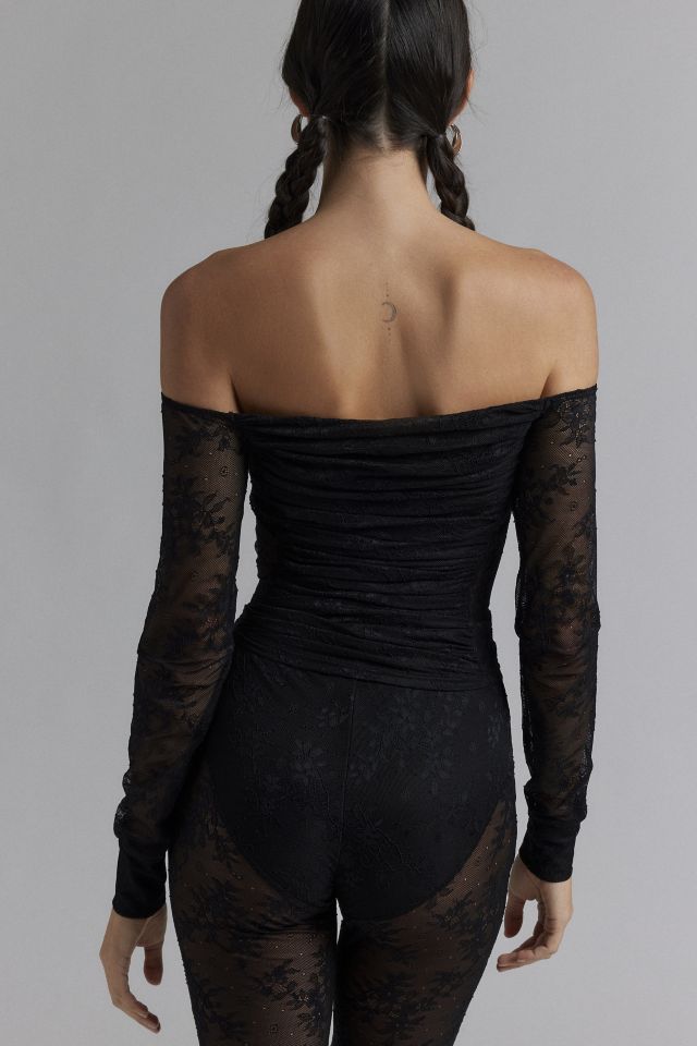 AFRM Odella Lace Off-The-Shoulder Top #3