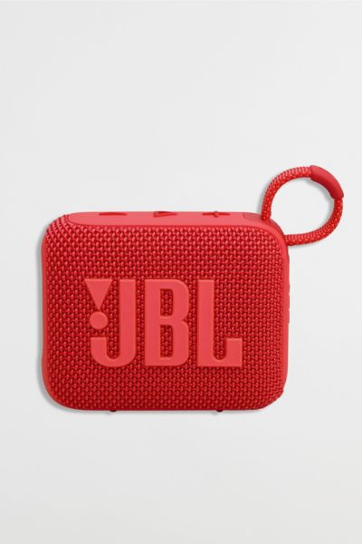 Jbl Go 4 Portable Waterproof Bluetooth Speaker In Red At Urban Outfitters In Red