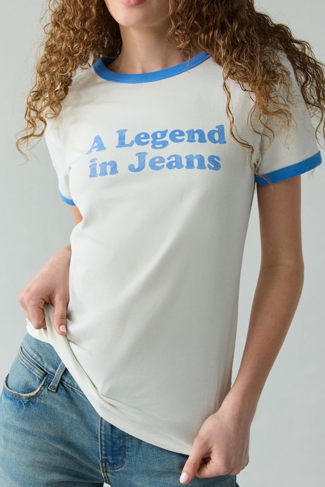 Wrangler A Legend In Jeans Graphic Ringer Tee #1