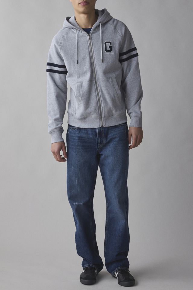 GUESS JEANS Logo Zip-Up Hoodie Sweatshirt #2