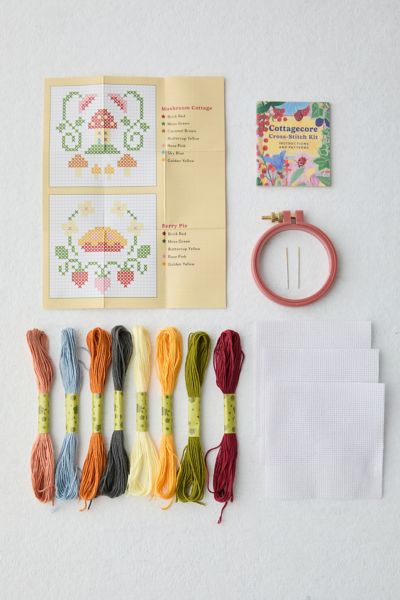 Cottagecore Cross-Stitch Kit By Sosae Caetano & Dennis Caetano