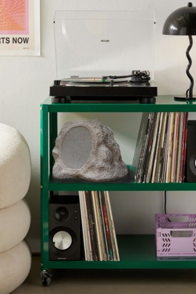 Victrola Bluetooth Outdoor Rock Speaker In Gray At Urban Outfitters In Black