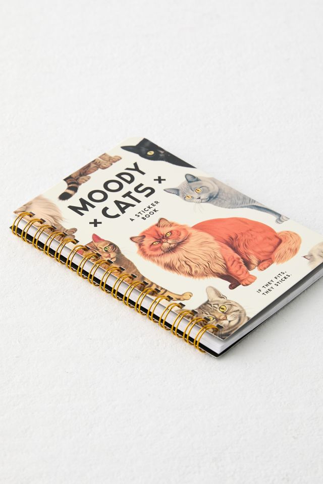 Moody Cats Sticker Book By Brass Monkey & Galison #2