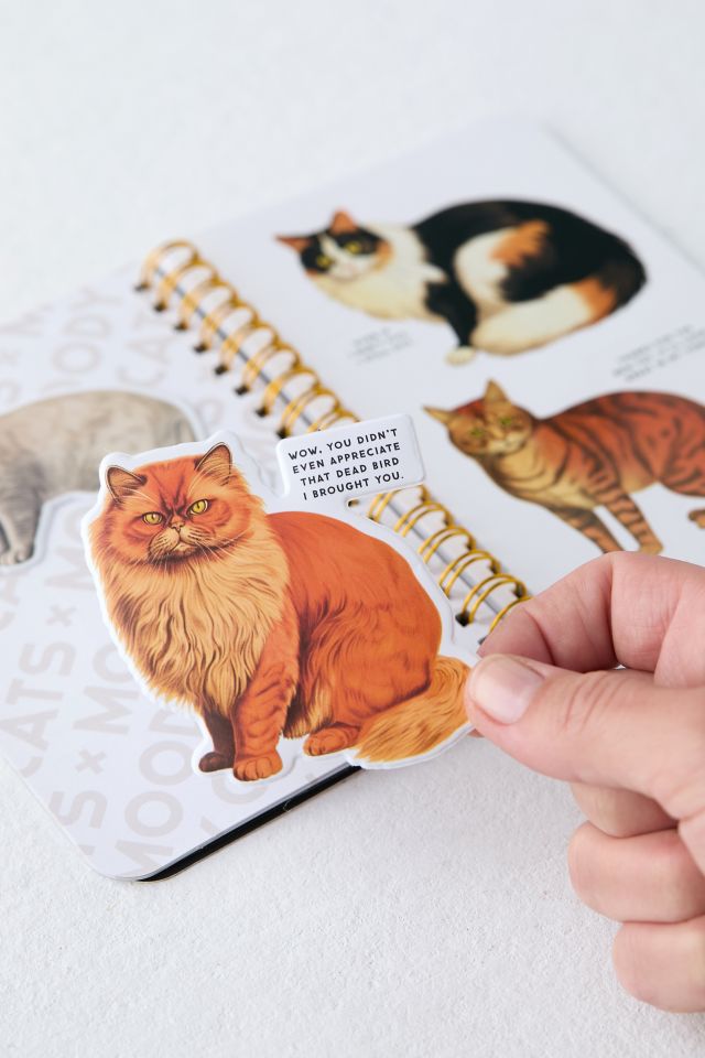 Moody Cats Sticker Book By Brass Monkey & Galison #4