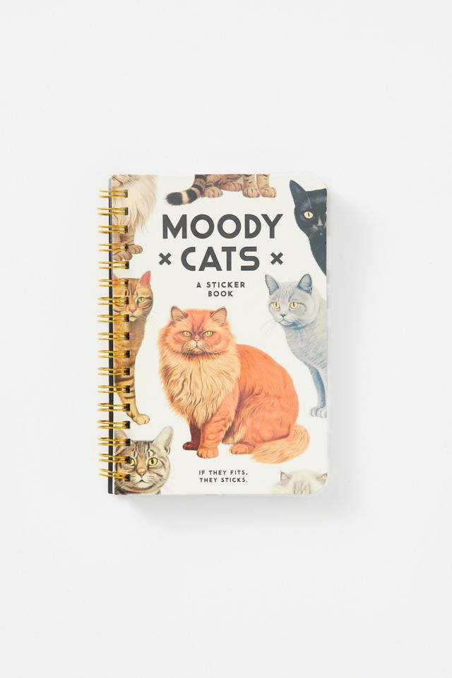 Moody Cats Sticker Book By Brass Monkey & Galison #5