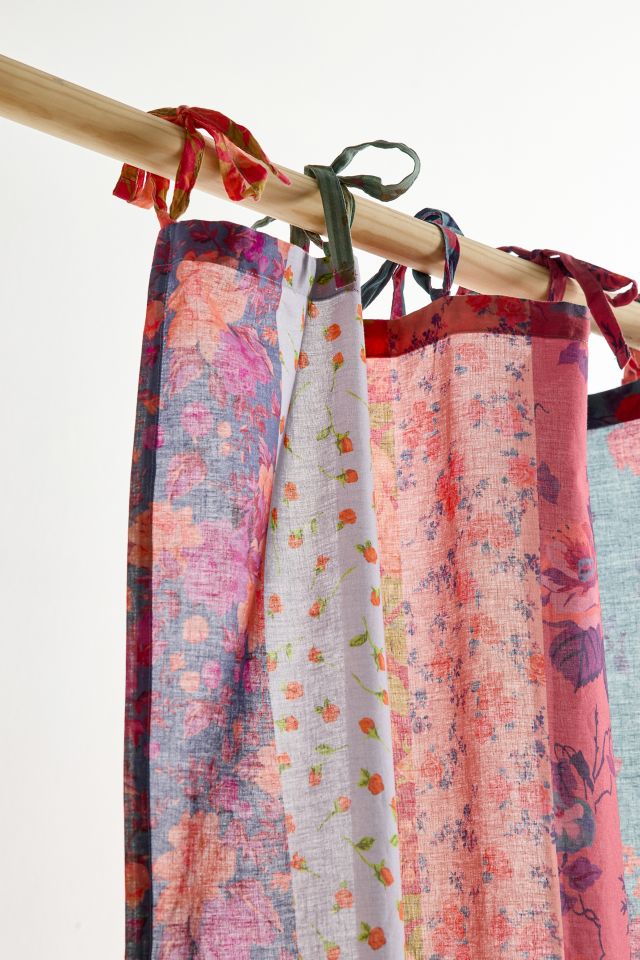 Willa Rose Floral Striped Window Panel #3