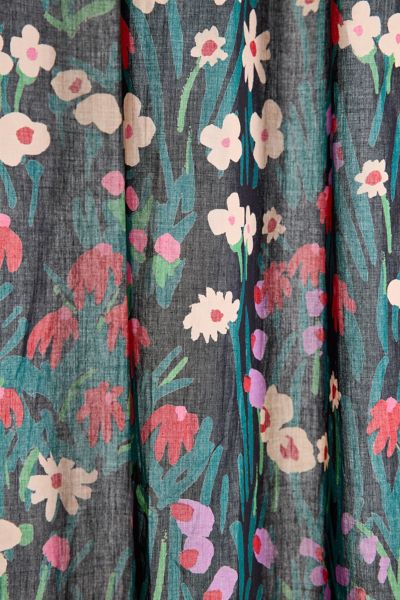 Anette Floral Printed Cotton Window Panel
