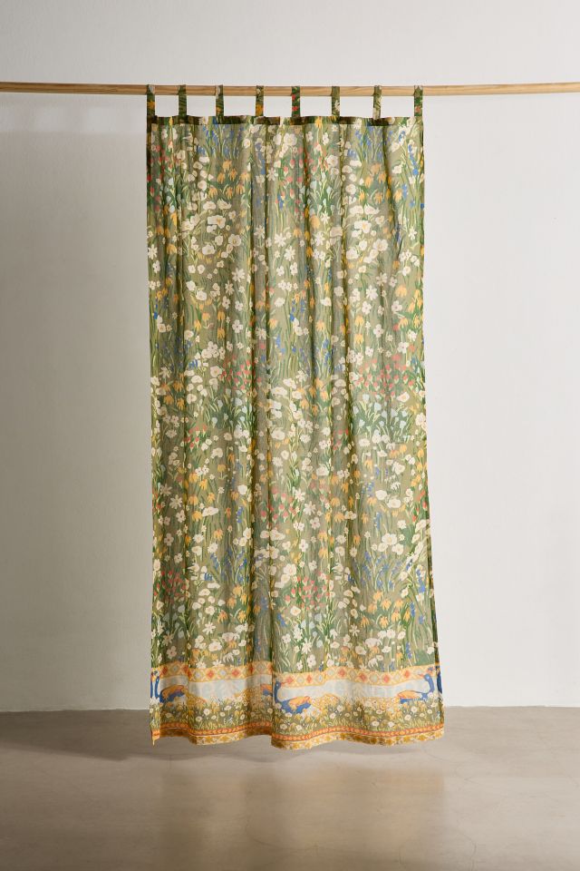 Anette Floral Printed Window Panel #1