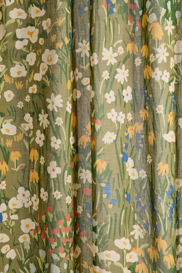 Anette Floral Printed Window Panel #2