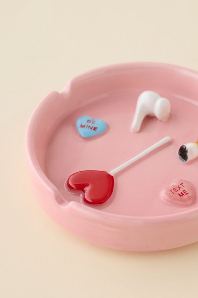 Icon Patterned Ceramic Ashtray #1