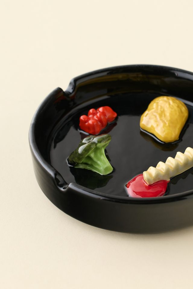 Vices Patterned Ceramic Ashtray #1