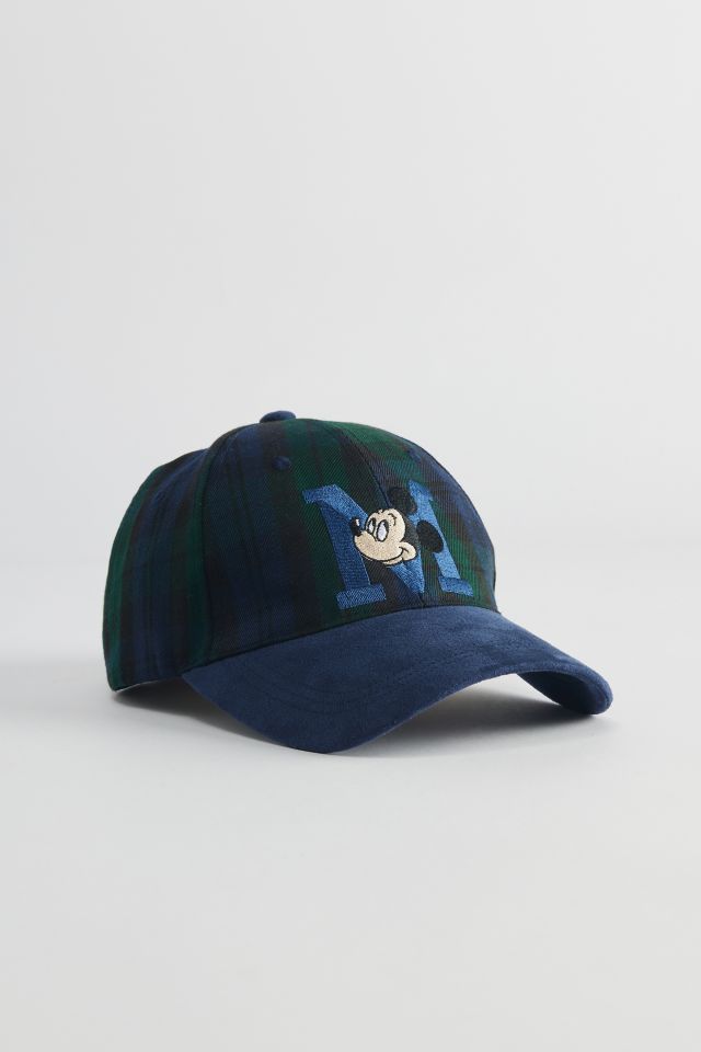 Mickey Mouse Collegiate Plaid Baseball Hat #1
