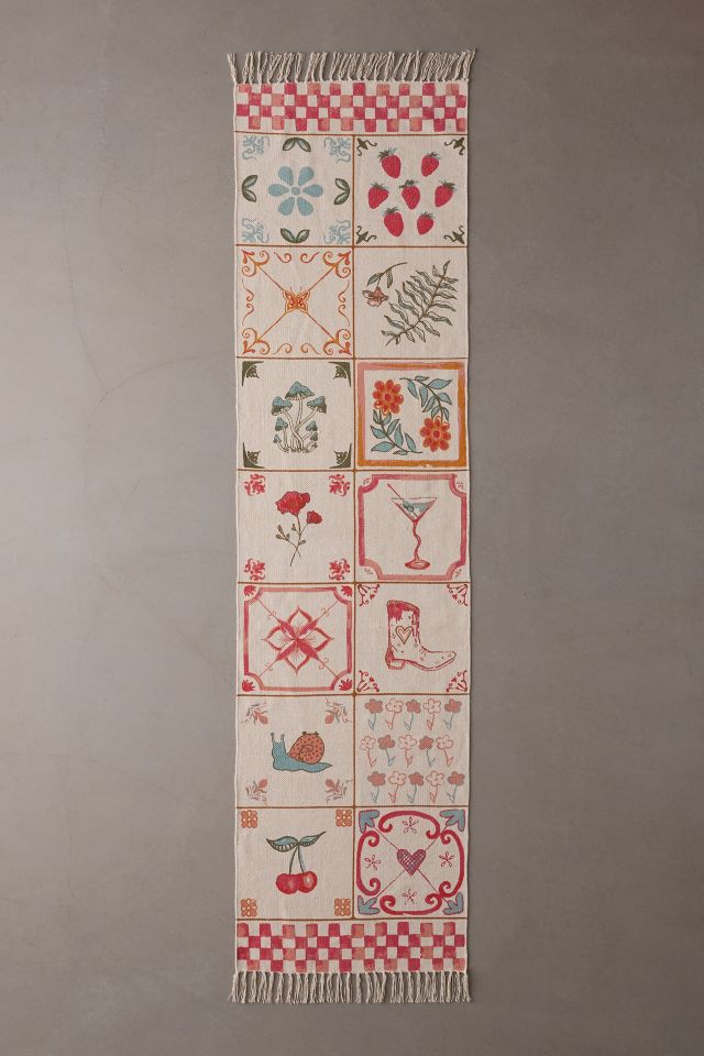 Mariana Tile Flatweave Printed Rug #4