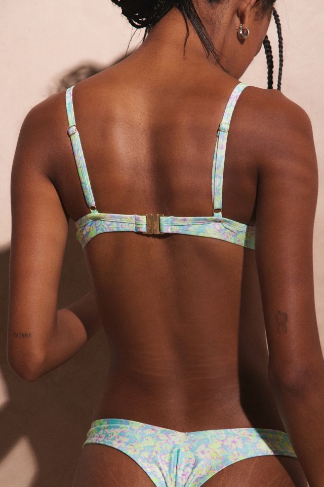 Kulani Kinis Hibiscus Fizz Double Ruffle Underwire Bikini Top #1