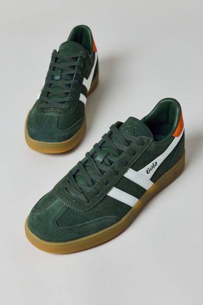 Gola Men's Viper Sneaker In Dark Khaki/white/moody Orange, Men's At Urban Outfitters In Green