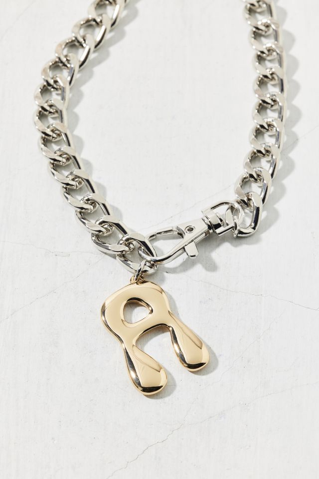 Initial Chunky Chain Necklace #2