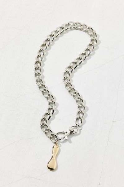 Initial Chunky Chain Necklace