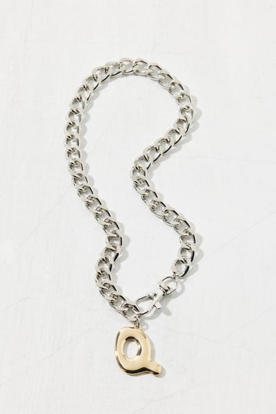 Initial Chunky Chain Necklace