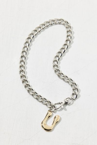 Initial Chunky Chain Necklace
