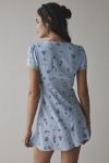 Kimchi Blue Sloan Square-Neck Empire Waist Mini Dress