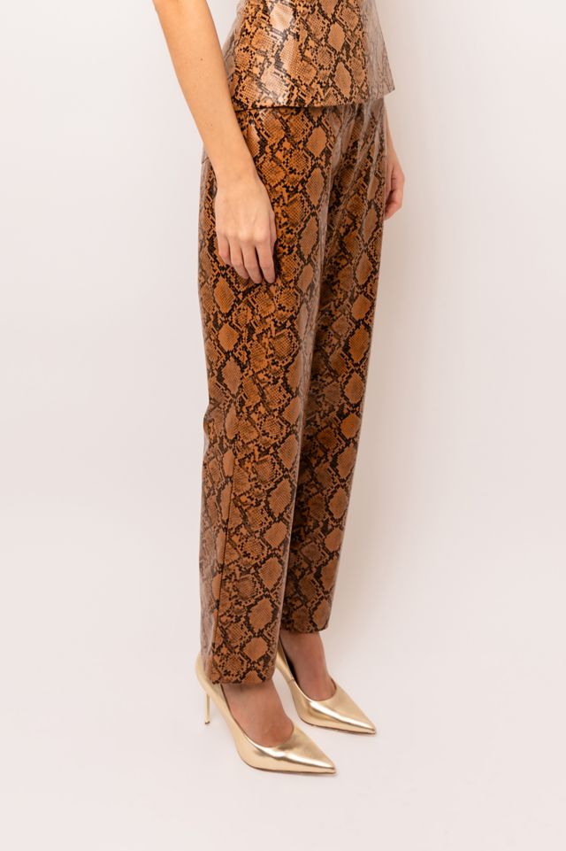 AMY LYNN Faux Leather Snakeskin Pant #2