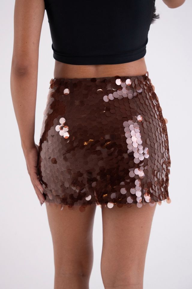 Amy Lynn Sequin Disc Mini Skirt #4