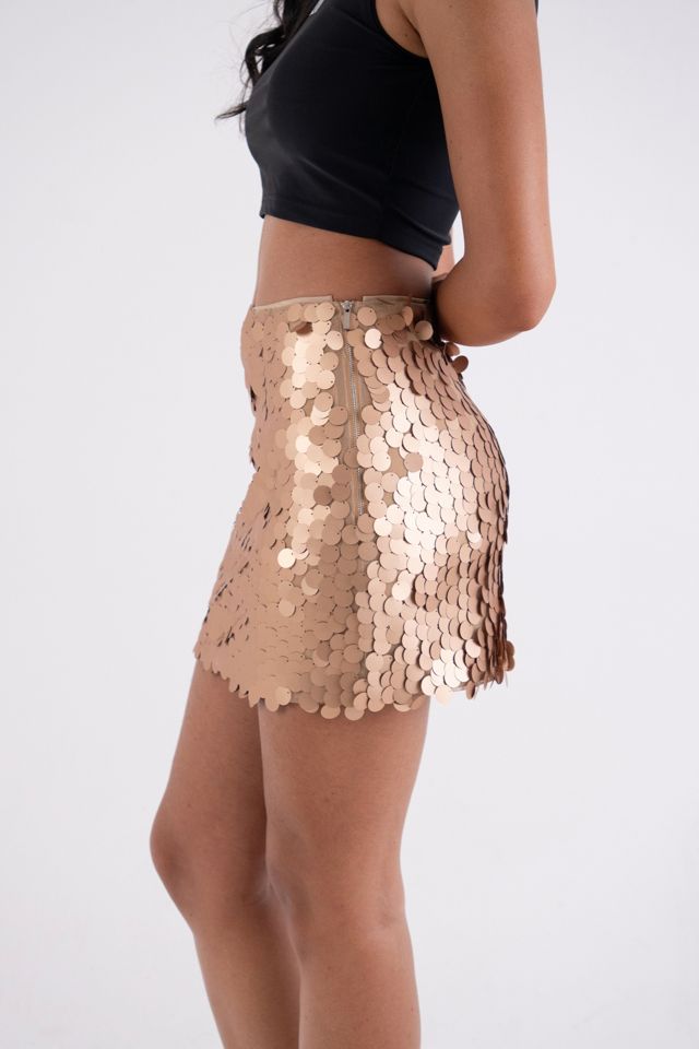 Amy Lynn Sequin Disc Mini Skirt #3