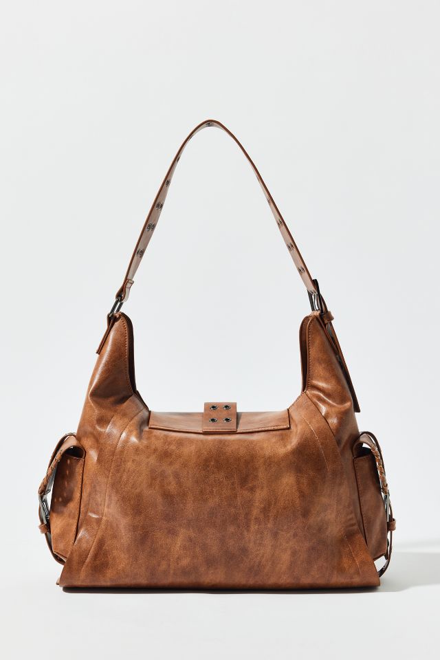 Sac Hobo en Similicuir Whipstitch Kimchi Blue #4