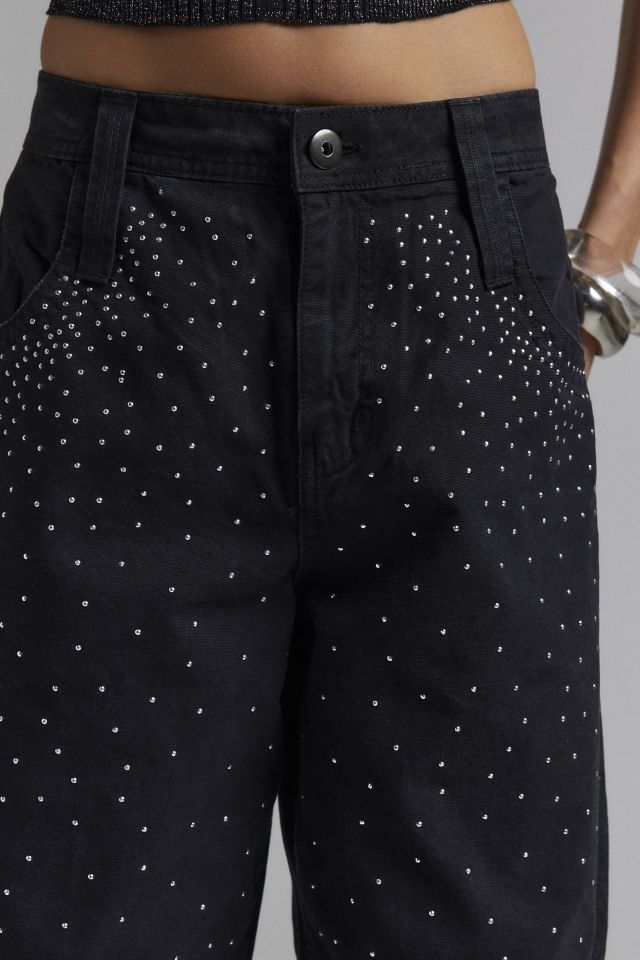 Silence + Noise Montana Crystal Embellished Pant #1