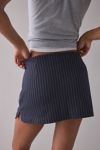 UO Dariah Pinstripe Low Rise Micro Skort