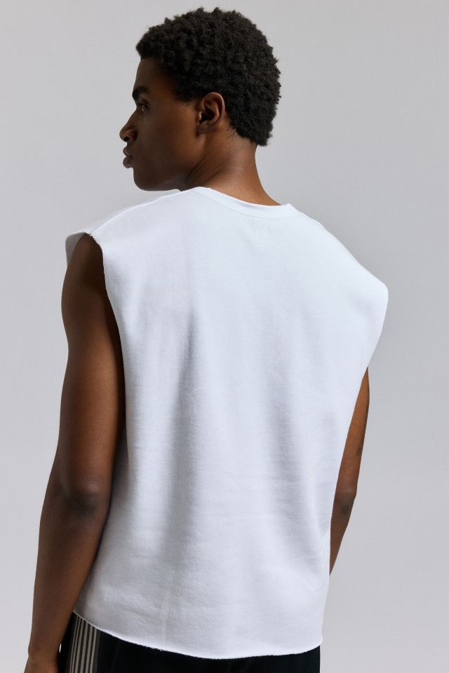 BDG Raw Cut Sleeveless Pocket Henley Tee #1