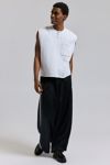 BDG Raw Cut Sleeveless Pocket Henley Tee