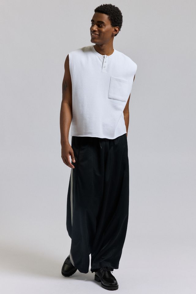 BDG Raw Cut Sleeveless Pocket Henley Tee #2