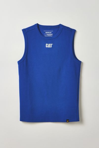 Cat Uo Exclusive Ribbed Tank Top In Baleine Blue, Men's At Urban Outfitters In Blue
