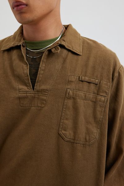 Urban Renewal Vintage Surplus Cord Pullover Collared Shirt