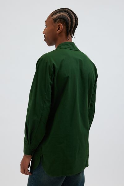 Urban Renewal Vintage Surplus Quarter-Button Long Sleeve Shirt