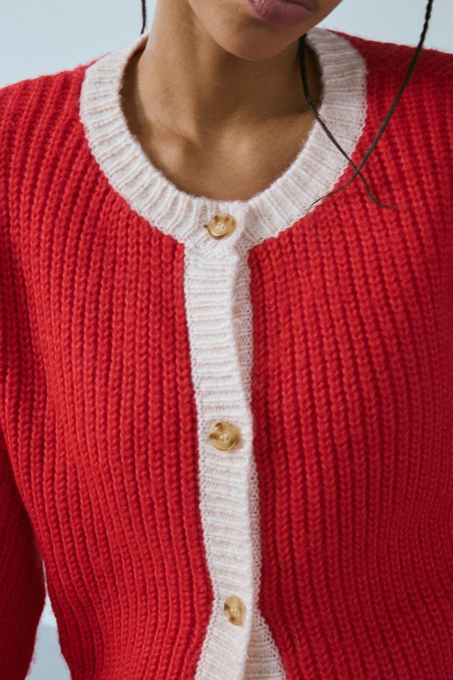 Motel Luciana Contrast Trim Cardigan #2