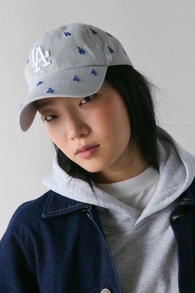 47 Brand La Dodgers Confetti Clean Up Hat In Grey, Women's At Urban Outfitters