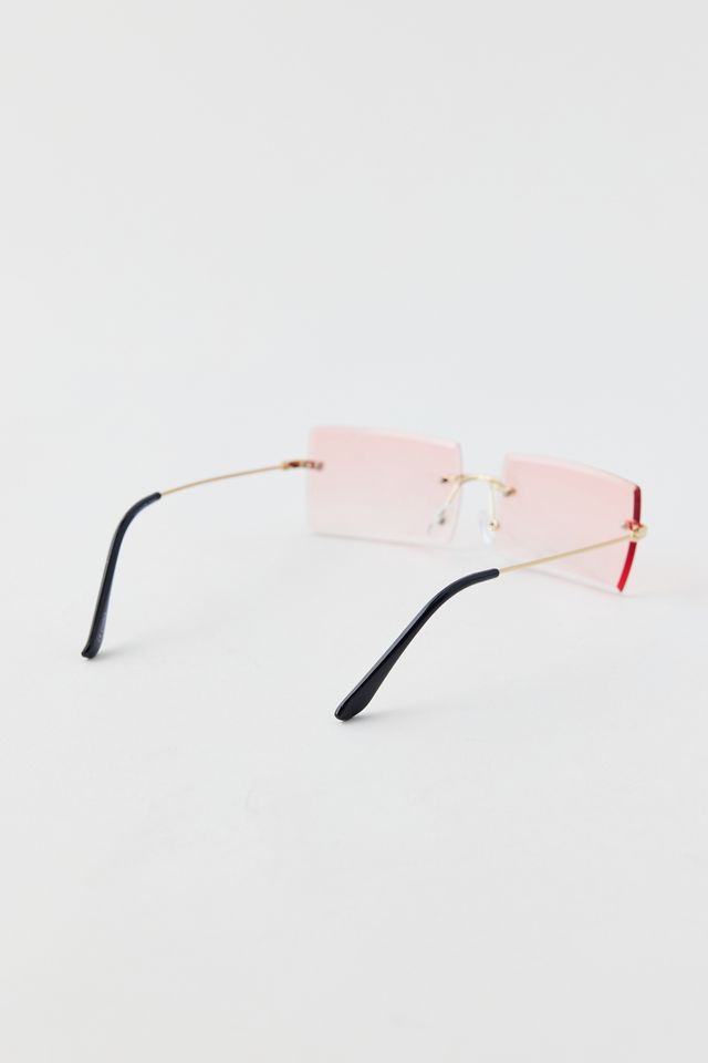 Sammi Rimless Rectangle Sunglasses | Urban Outfitters