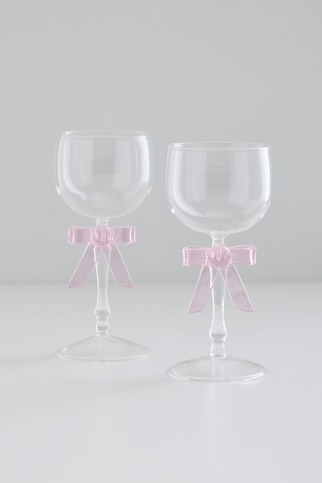 Sculpted Bow Stemmed Wine Glass #1