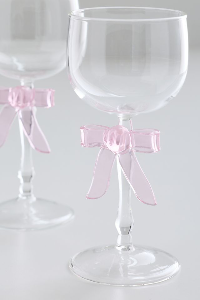 Sculpted Bow Stemmed Wine Glass #2