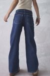 BDG Izzy Pinstripe Mid-Rise Baggy Jean