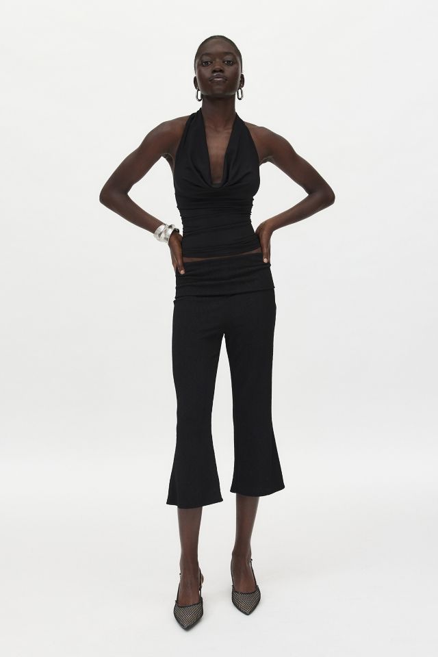 Urban Renewal Remnants Foldover Waist Flare Capri Pant #1